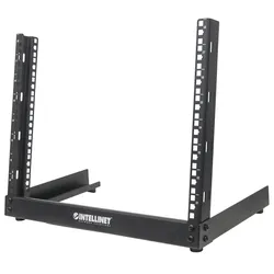 Intellinet 19" 2-Pfosten Desktop-Laborgestell, 12 HE, Flatpack, schwarz