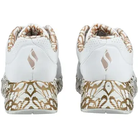 SKECHERS Uno - Loving Love Damen white durabuck/rose gold print trim 39