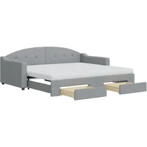 vidaXL Tagesbett 90 x 190 cm Hellgrau