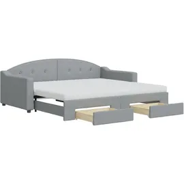 vidaXL Tagesbett 90 x 190 cm Hellgrau