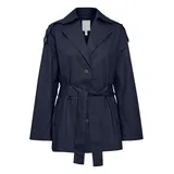 Fransa Wintermantel "Jacke FRNINA", Damen, Gr. M, blau (navy blazer), Obermaterial: 100% Baumwolle CO., Mäntel Wintermantel