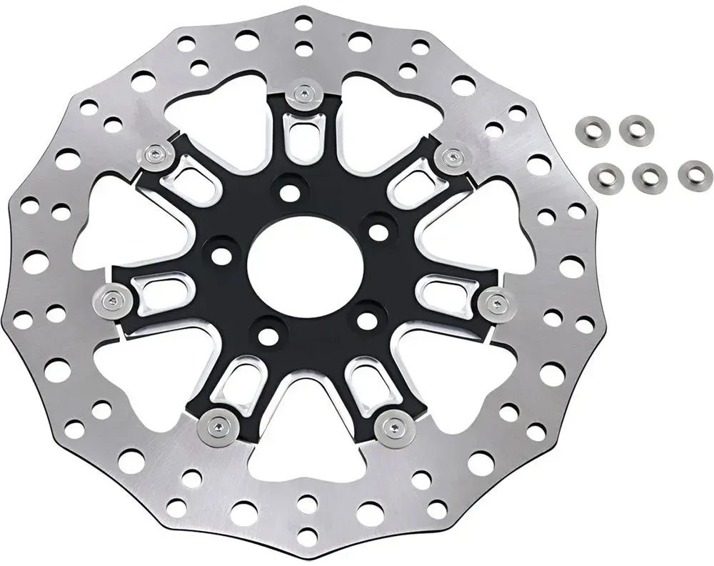 Arlen Ness Harley Davidson Fld 1690 Dyna Switchback 13 Bremsscheibe 2 Einheiten - Silver / Black - One Size