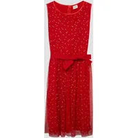 s.Oliver Midikleid Pünktchen Rot/Weiß L