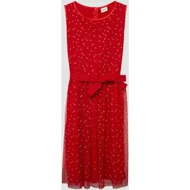 s.Oliver Midikleid Pünktchen Rot/Weiß L
