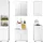BASIC by Balculina Livetastic Hochschrank 38 x 190 x 30,5 cm Weiß Kunststoff