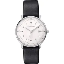 JUNGHANS max bill Damenuhr mit Lederband Schwarz