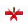 Halleluja Christbaumständer halleluja.red, pulverbeschichteter Stahl mit Holzkeilen, Red Dot Winner 2012, Rot, One Size