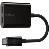 Belkin Connect USB-C Audio + Charge Adapter schwarz (F7U081btBLK)