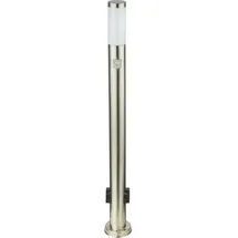 GLOBO Außenleuchte Edelstahl 110,0 cm inkl. Bewegungsmelder silberfarben