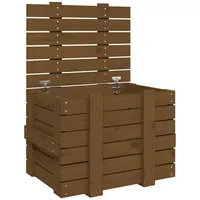 VidaXL Truhe Honigbraun 58x40,5x42 cm Massivholz Kiefer