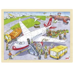Goki Einlegepuzzle Auf dem Flughafen