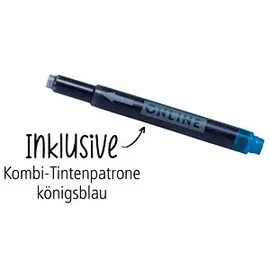 Online Schreibgeräte ONLINE® Rollerball College Dackel Tintenroller mehrfarbig 0,7 mm, Schreibfarbe: blau, 1 St.