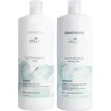 Wella Professionals Nutricurls Set - Shampoo 1000 ml + Conditioner 1000 ml - NEU