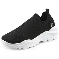 LASCANA Slip-On-Sneaker Damen Schwarz 38