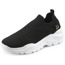 LASCANA Slip-On-Sneaker Damen Schwarz 38