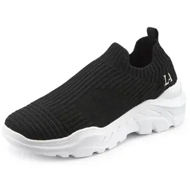 LASCANA Slip-On-Sneaker Damen Schwarz 38