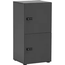 MÖBELPARTNER Locked Schließfachschrank 45,4 x 92,6 x 0 cm anthrazit