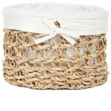 Homla Aufbewahurngskorb ''Hinai'' in Beige - (H)20 x Ø 13 cm