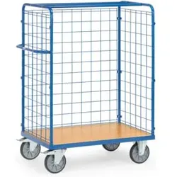 fetra Paketwagen 8482-1 Drahtgitterwänden - Tragkraft 600kg TPE-Reifen