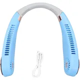 Tragbarer, Leichter, Wiederaufladbarer, Klingenloser Nackenventilator Für Sport Und Outdoor-aktivitäten Mit Mehrfarbigem Umgebungslicht.