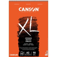 Canson XL Croquis Skizzenblock, DIN A2, 60 Blatt, 90 g/m2, creme