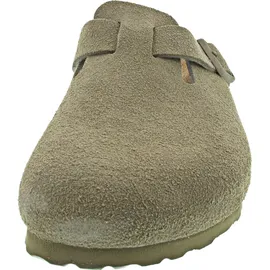 Birkenstock Boston Suede Leather Narrow Sandalen faded khaki) Gr. 43