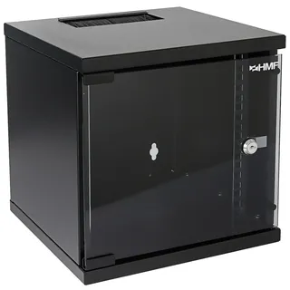HMF 63406-02 Serverschrank Netzwerkschrank 6HE Wandgehäuse 10 Zoll, Rack Schwarz