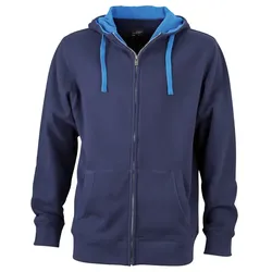 Lifestyle Kapuzen-Sweatjacke "JN963" - S - navy