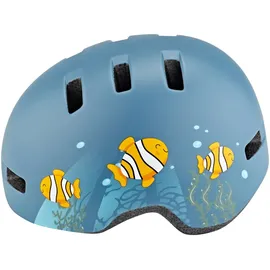 Bell Helme Bell Unisex Jugend Lil Ripper Fahrradhelme, Matte Gray/Blue Fish, Einheitsgröße