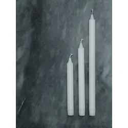 Duni Kerzen, Stearin 200 x Ø 22 mm 6,5 Std. Weiß, 150 Stk/Krt (5 x 30 Stk)