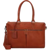 Burkely Antique Avery Schultertasche Leder 37 cm Laptopfach braun