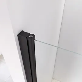 Home Deluxe LAVEA Duschtür rechts 100 x 195 cm Klarglas schwarz