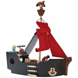 Plantoys Spielzeug-Boot Piratenschiff bunt
