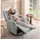 Homcom Relaxsessel Polyester 88 x 102 x 91 cm Hellgrau drehbar