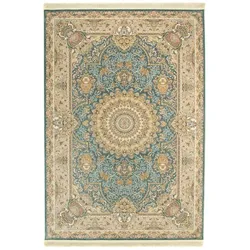 Morgenland Orientteppich - Suzan - seegrün - 150 x 100 cm - rechteckig