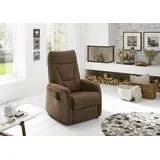 Hukla Sessel "HU-RV15025", braun (deluxe schoko), B:78cm H:108cm T:90cm, Sessel, Funktionssessel Sessel mit Aufstehhilfe Polstersessel, Wahlweise 1- oder 2-motorische Verstellung, inkl. Aufstehhilfe