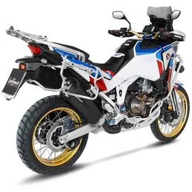 LeoVince Schalldämpfer Edelstahl Schwarz für Honda CRF 1100 L Africa Twin/Adventure Sport/DCT