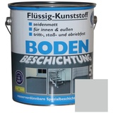 Flüssig Kunststoff 5L Bodenbeschichtung 50m2 Betonfarbe Beton Beschichtung (Lichtgrau)