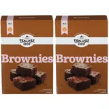 Bauckhof Bio Brownies, Glutenfreie Backmischung 2x400 g Pulver