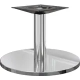 GGM Möbel Nizza Lounge Tischgestell Ø 50 cm Edelstahl Weiß