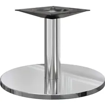 GGM Möbel Nizza Lounge Tischgestell Ø 50 cm Edelstahl Weiß