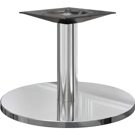 GGM Möbel Nizza Lounge Tischgestell Ø 50 cm Edelstahl Weiß