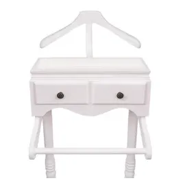 vidaXL Garderobenständer mit Schubladen Kiefer Weiß