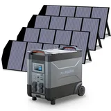 All powers tragbares Kraftwerk 4000w Home Backup Power, schnelles Laden in 1 Stunde mit Solarmodulen