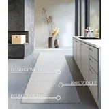 Villeroy & Boch Francois weiß, B:80cm H:7mm L:200cm, Wolle, Teppiche, in rund, oval, Läufer, handgewebt, Wolle, Wohnzimmer, Schlafzimmer