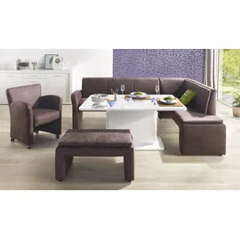 exxpo - sofa fashion Eckbank »Cortado«, Frei im Raum stellbar, braun, Sitzbänke, 87902105-0 B/H/T: 157 cm x 89 cm x 244 cm