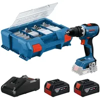 Bosch GSR 18 V-65 inkl. 2 x 4,0 Ah + L-Case, 82-tlg. Zubehör