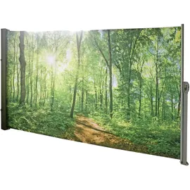 Garden Pleasure Aluminium Seitenmarkise 160 x 300 cm grau
