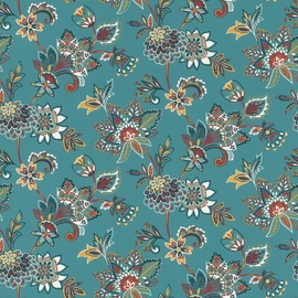 Rasch Textil Rasch Vliestapete (Botanical) Türkis 10,05 m x 0,53 m Selection Vinyl/Vlies 466713