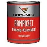 Rampozet Flüssig-Kunststoff 750 ml/für Balkone, Keller, Feuchträume, Treppen usw., für innen und außen, chlorfrei, mild riechend, seidenglänzend (Kieselgrau 7032)